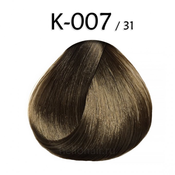 Волосы на капсулах K-007/31, LIGHT GOLDEN ASH BLONDE, светло-золотистый пепельный блондин, цена за 100 грамм