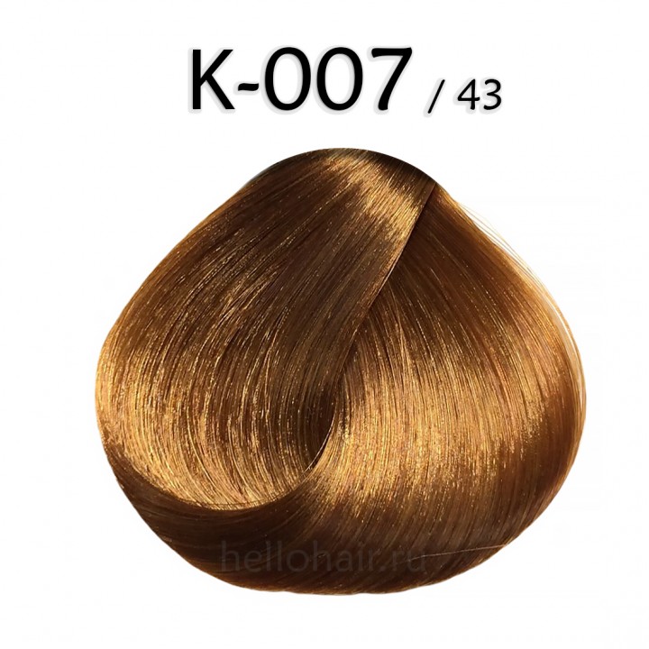 Волосы на капсулах K-007/43, GOLDEN COPPER BLONDE, золотисто-медный блонд, цена за 100 грамм