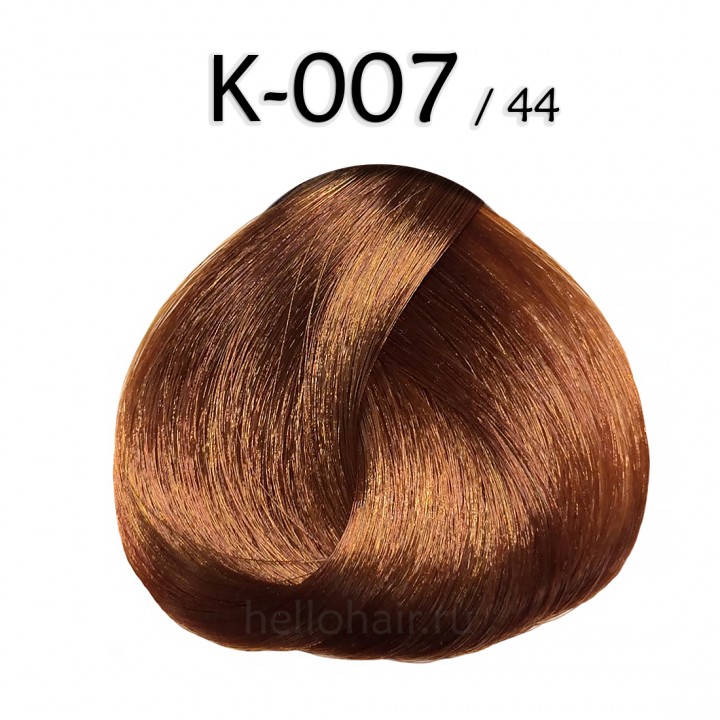 Волосы на капсулах K-007/44, INTENSE COPPER BLONDE, интенсивный медный блонд, цена за 100 грамм