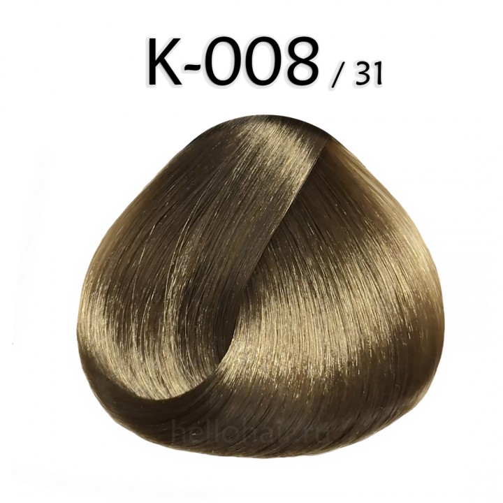 Волосы на капсулах K-008/31, LIGHT GOLDEN ASH BLONDE, светло-золотистый пепельный блонд, цена за 100 грамм