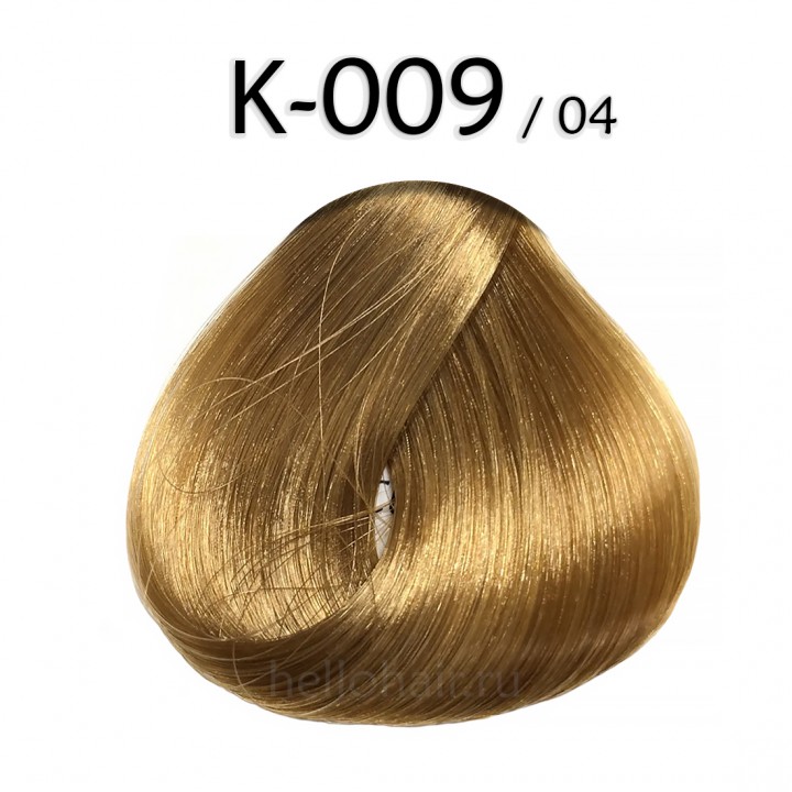 Волосы на капсулах K-009/04, VERY LIGHT NATURAL COPPER BLONDE, очень светлый натуральный медный блондин, цена за 100 грамм