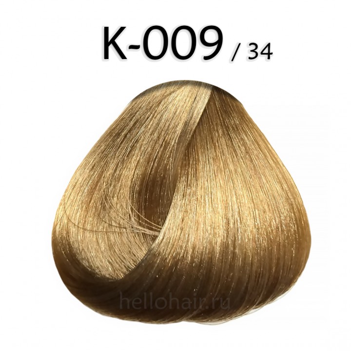 Волосы на капсулах K-009/34, VERY LIGHT GOLDEN COPPER BLONDE, очень светлый золотисто-медный блонд, цена за 100 грамм