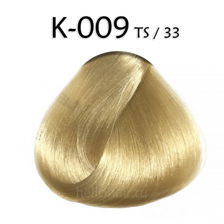 Волосы на капсулах K-009-TS/33, CIDERAL GOLDEN BLONDE, мерцающий золотистый блонд, цена за 100 грамм