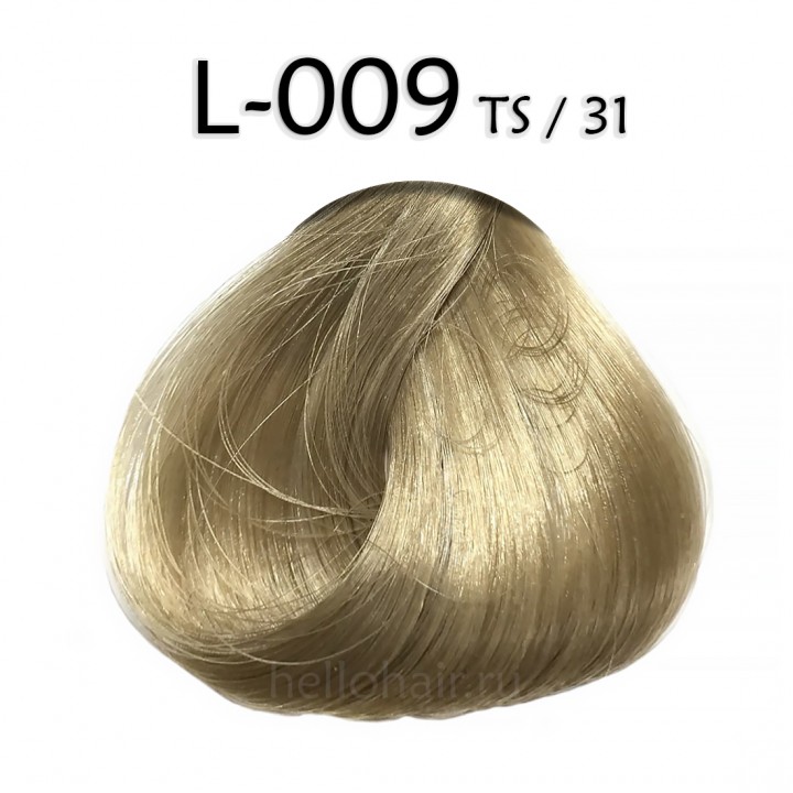 Волосы на лентах L-009-TS/31, CIDERAL ASH BLONDE, мерцающий пепельный блондин, цена за 100 грамм